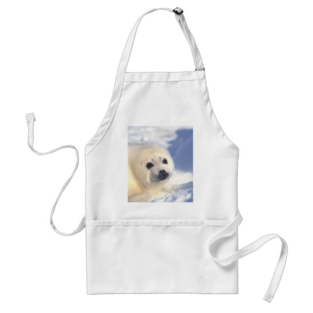 Seal Pup Face Adult Apron (Front)