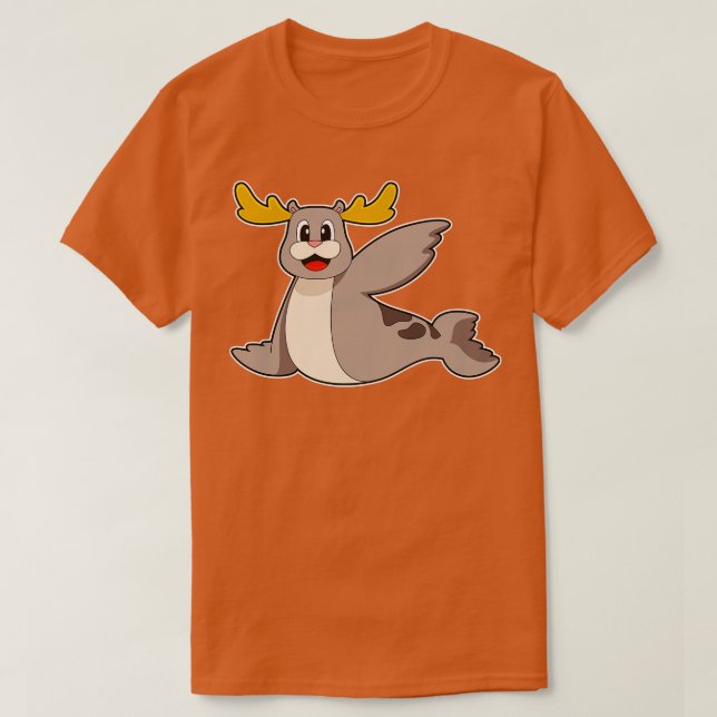 Seal Reindeer T-Shirt (Design Front)