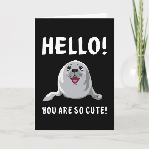 Seal Sealife Animal Seals Sea Lion Lover Gift Idea Card