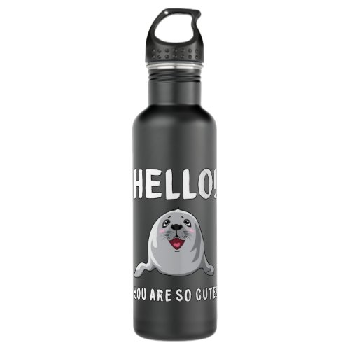 Seal Sealife Animal Seals Sea Lion Lover Gift Idea Stainless Steel Water Bottle