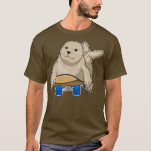 Seal Skater Skateboard T-Shirt