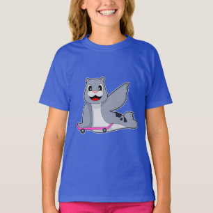 Seal Skater Skateboard T-Shirt
