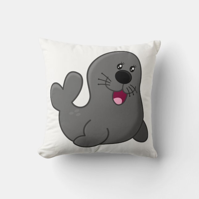 Seal Throw Pillow (Front)
