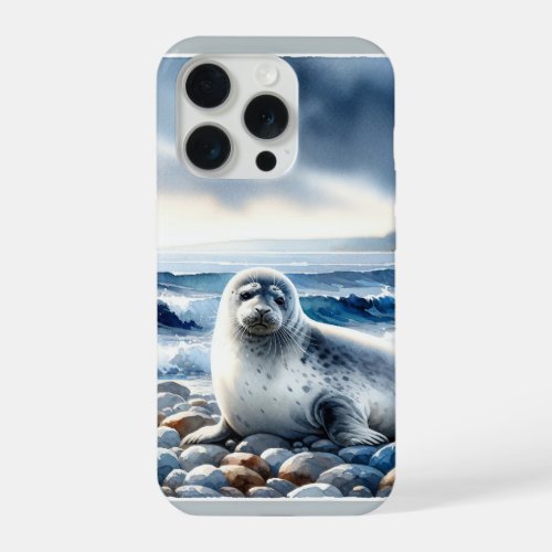 Seal Watercolor AREF402 _ Watercolor iPhone 15 Pro Case