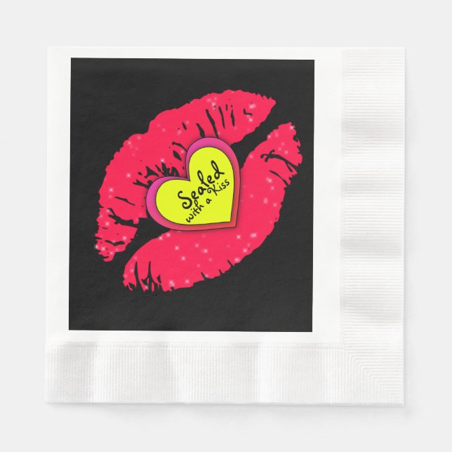 Seal With A Kiss Napkins (Front)