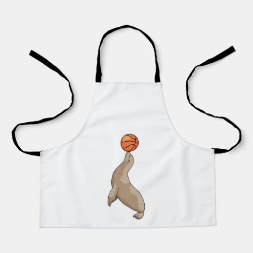 Seal with Basketball Apron