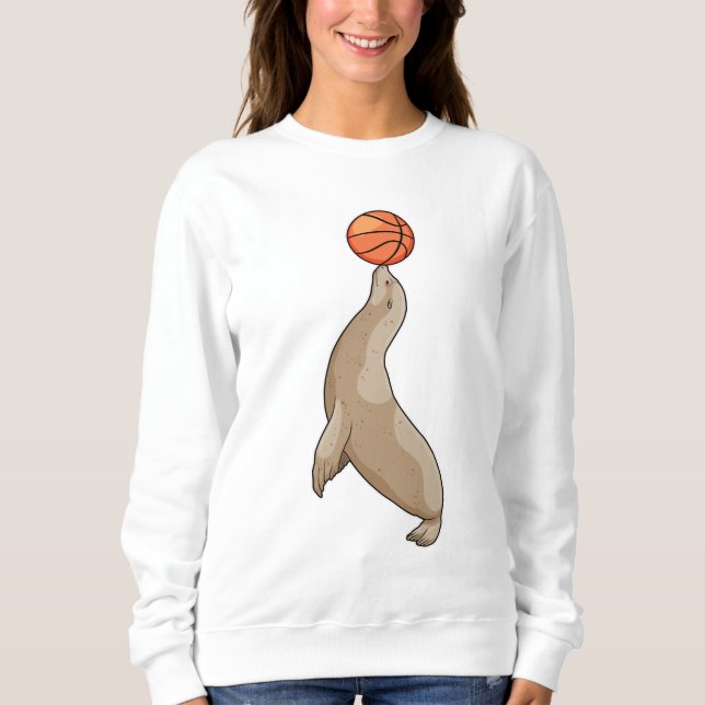 Seal with Basketball Sweatshirt (Front)