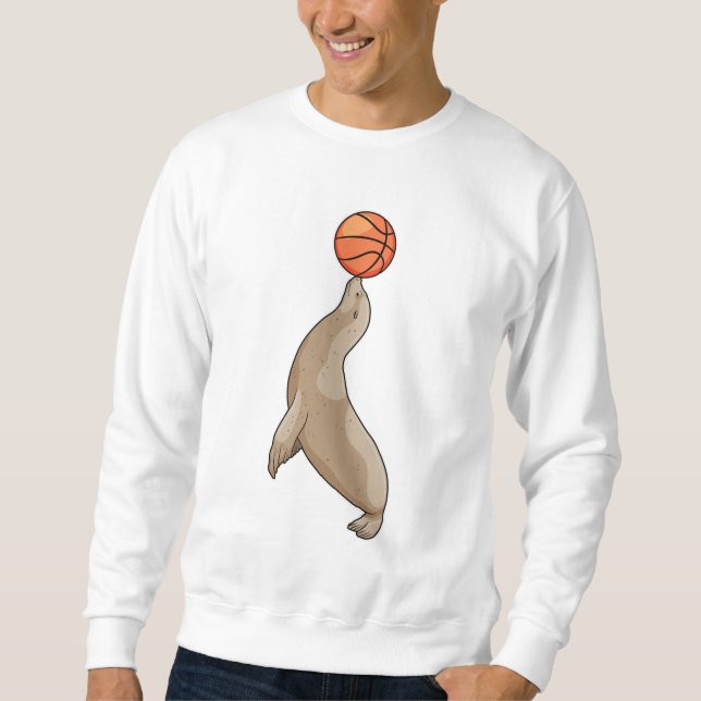 Seal with Basketball Sweatshirt (Front)