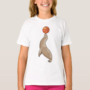 Seal with Basketball T-Shirt