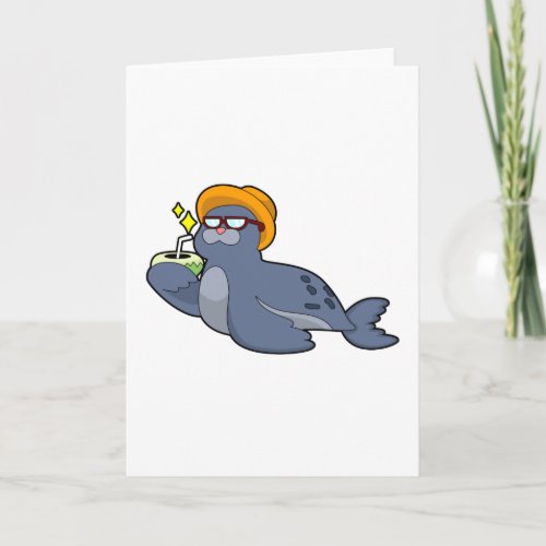Seal with Coconut Card