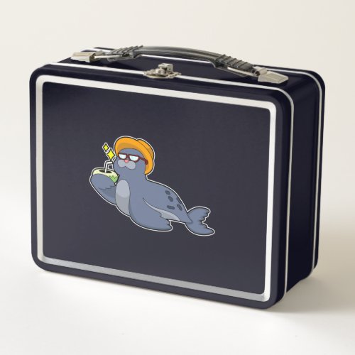Seal with Coconut Metal Lunch Box