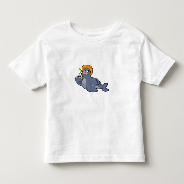 Seal with Coconut Toddler T-shirt (Front)