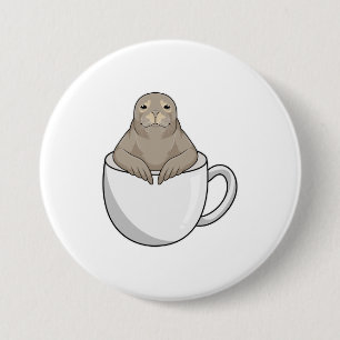 Seal with Coffee cup Button