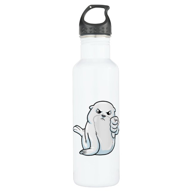 Seal with Disapprove Stainless Steel Water Bottle (Front)
