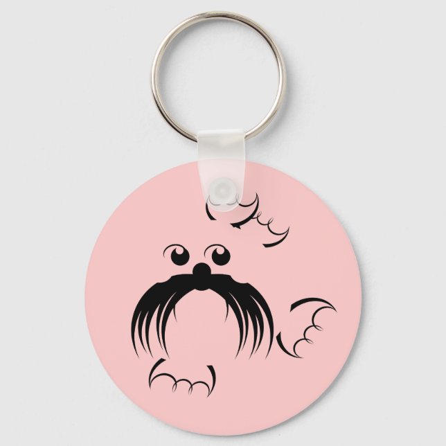 Seal with fabulous whiskers keychain (Front)