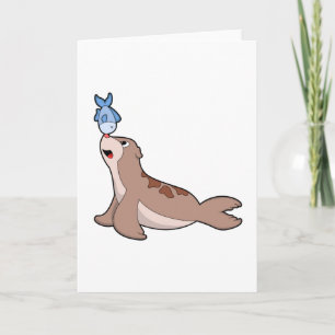 Seal with Fish (2).PNG Card