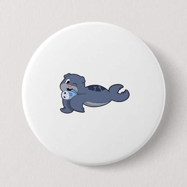 Seal with Fish (3).PNG Button (Front)