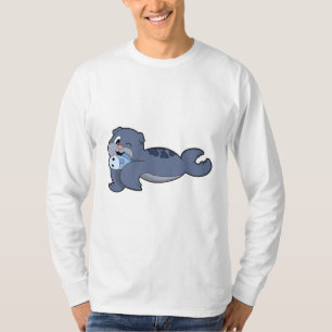Seal with Fish (3).PNG T-Shirt
