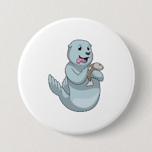 Seal with Fish Button