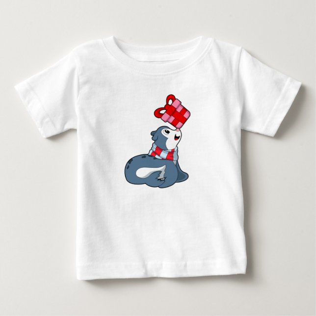 Seal with Gift Baby T-Shirt (Front)