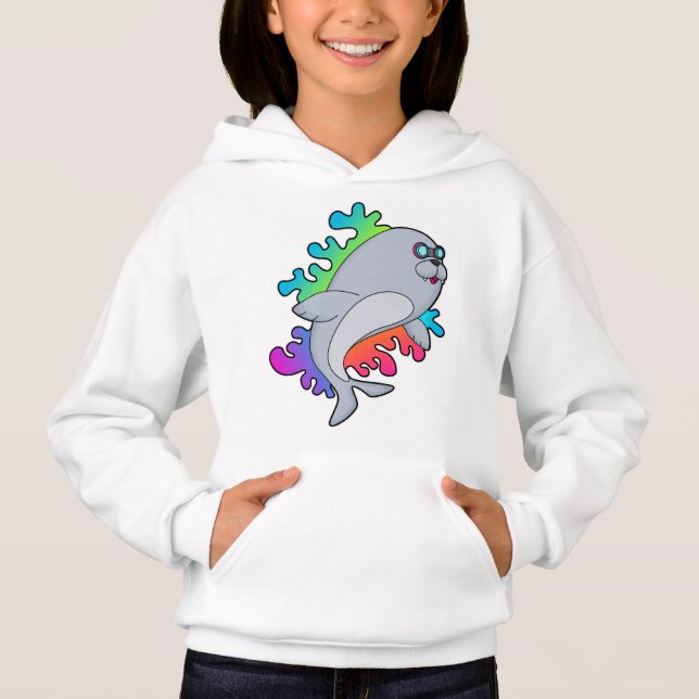 Seal with Glasses Hoodie (Front)