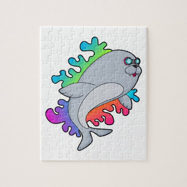 Seal with Glasses Jigsaw Puzzle (Vertical)
