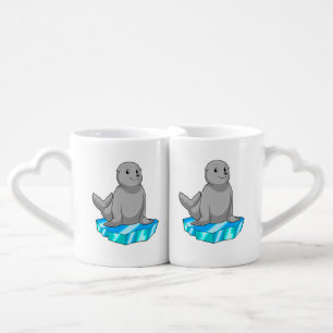 Seal with Ice floe Coffee Mug Set