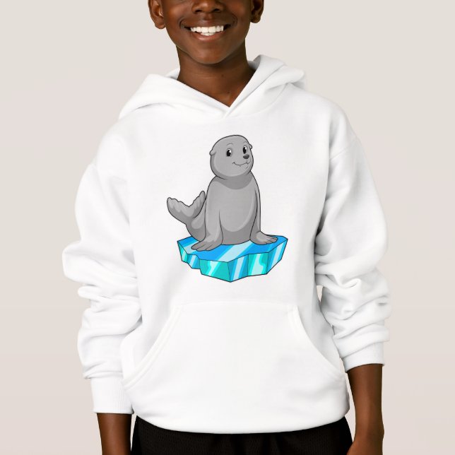 Seal with Ice floe Hoodie (Front)
