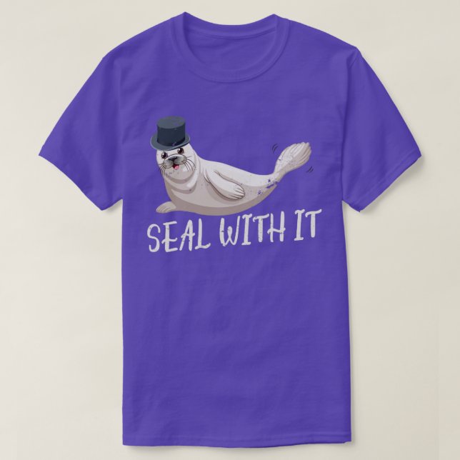 Seal With It Funny Sea Lion T-Shirt (Design Front)