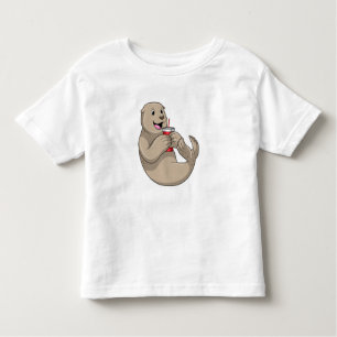 Seal with Mug with Straw Toddler T-shirt