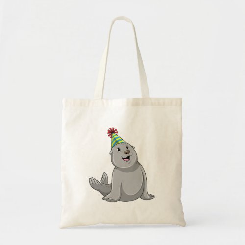 Seal with Party hat Party Tote Bag