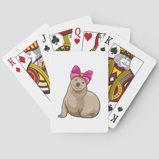 Seal with Ribbon Poker Cards (Back)