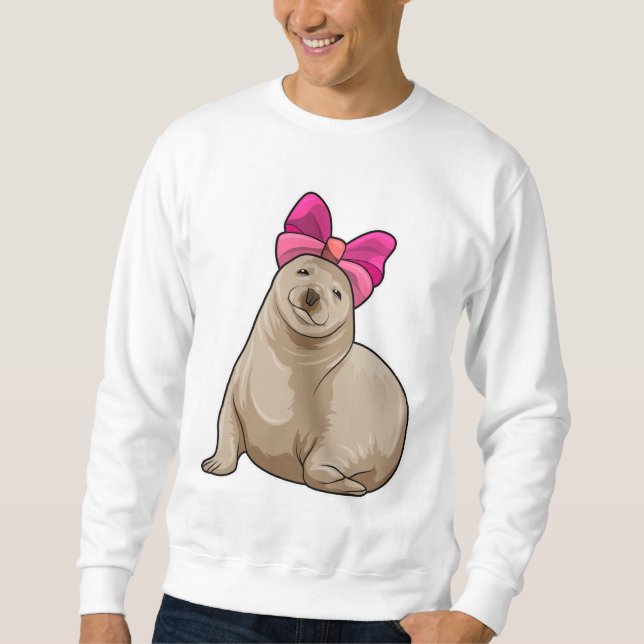 Seal with Ribbon Sweatshirt (Front)
