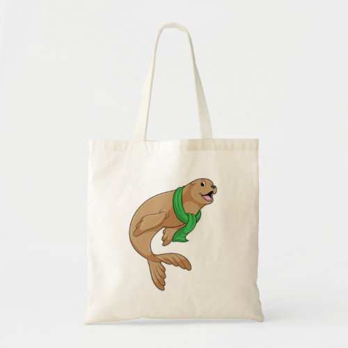 Seal with Scarf Tote Bag