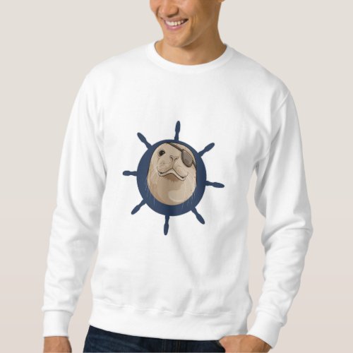 Seal with Ship rudder Sweatshirt