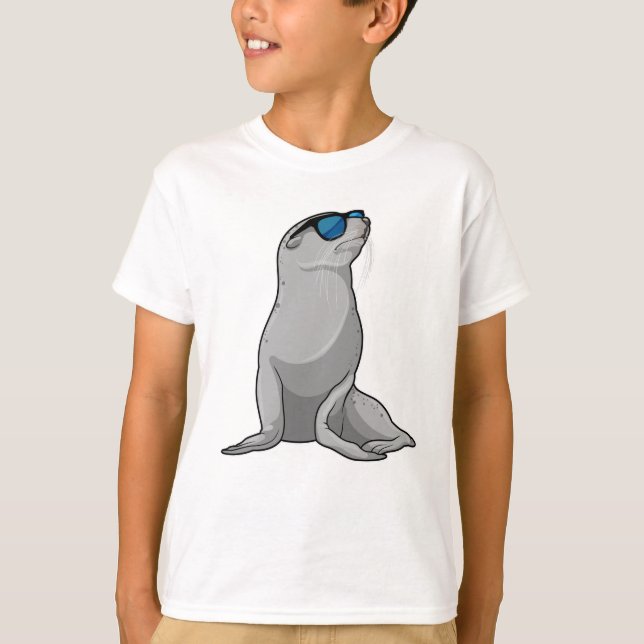 Seal with Sunglasses T-Shirt (Front)