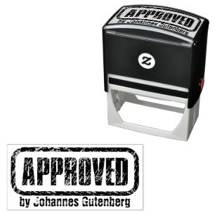 Seal Your Approval with Style: Personalized  Self-inking Stamp