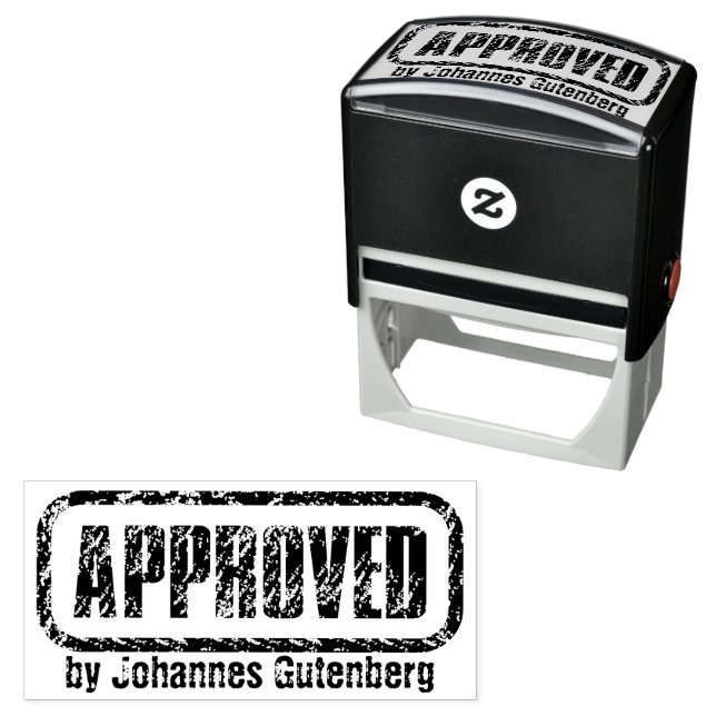 Seal Your Approval with Style: Personalized  Self-inking Stamp (In Situ)