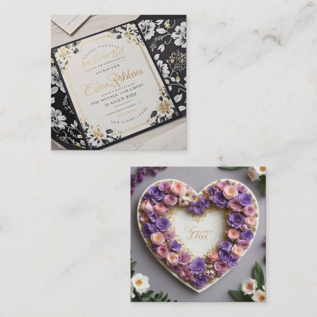 Seal Your Day with Elegance Married Card (Front/Back)