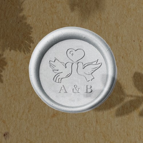 Seal Your Love for Wedding  Enchanting Love Birds Wax Seal Stamp