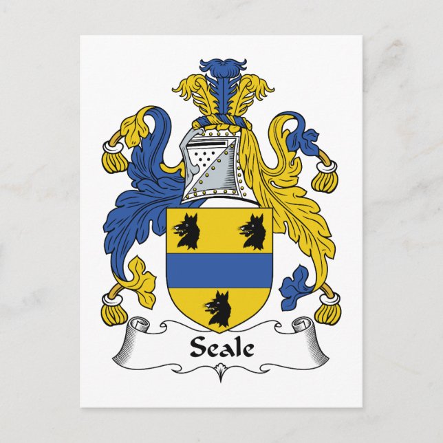 Seale Family Crest Postcard (Front)