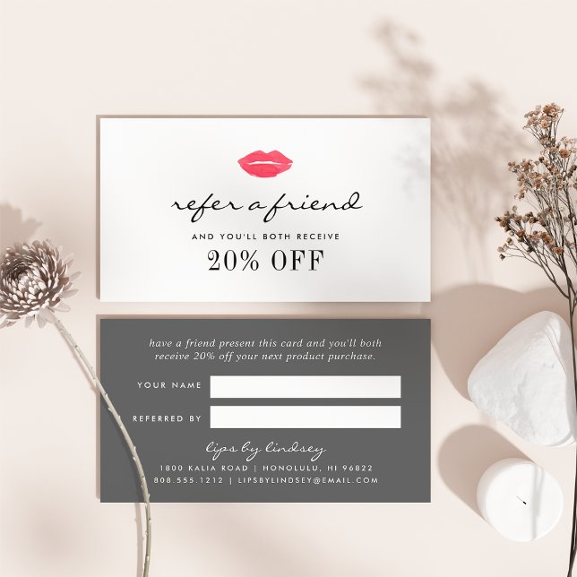 Sealed With a Kiss | Beauty Business Referral Card (Creator Uploaded)