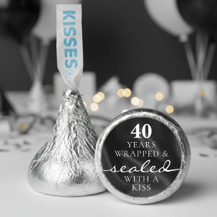 Sealed with a Kiss Black 40th Birthday Anniversary Hershey®'s Kisses®