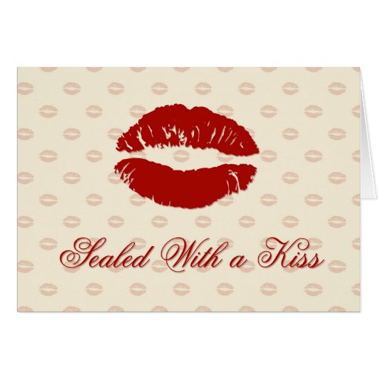 Sealed with a Kiss Cards (Front Horizontal)