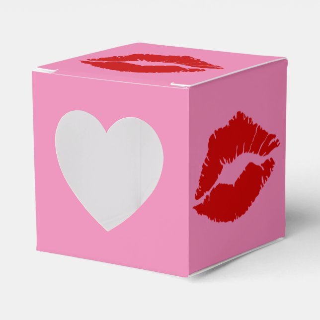 "Sealed With a Kiss" Favor Boxes (Front Side)