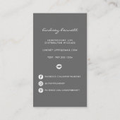 Sealed With a Kiss | Lip Product Distributor Business Card (Back)