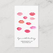 Sealed With a Kiss | Lip Product Distributor Business Card (Front)