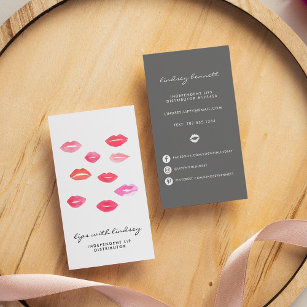 Sealed With a Kiss   Lip Product Distributor Business Card
