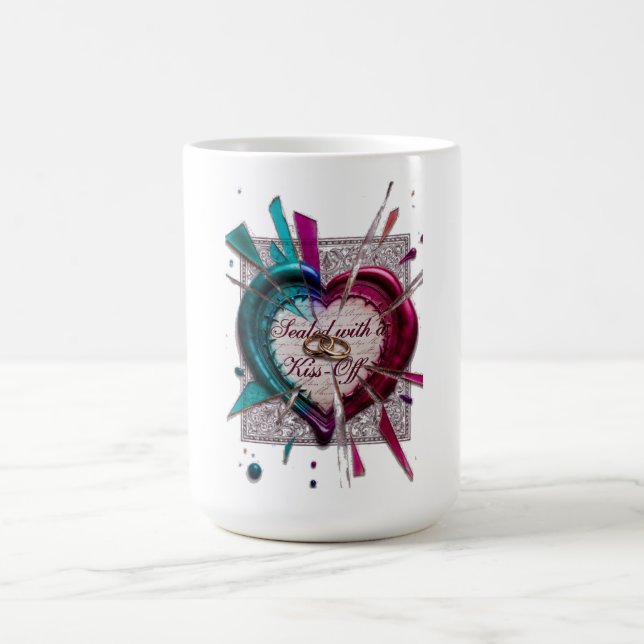 Sealed with a Kiss-Off T-Shirt | Fractured Oath Coffee Mug (Center)