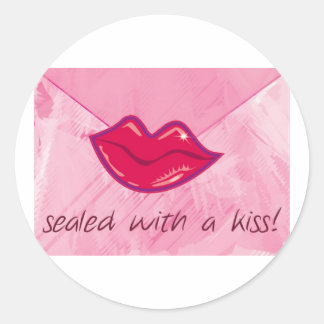 Sealed with a kiss sticker
